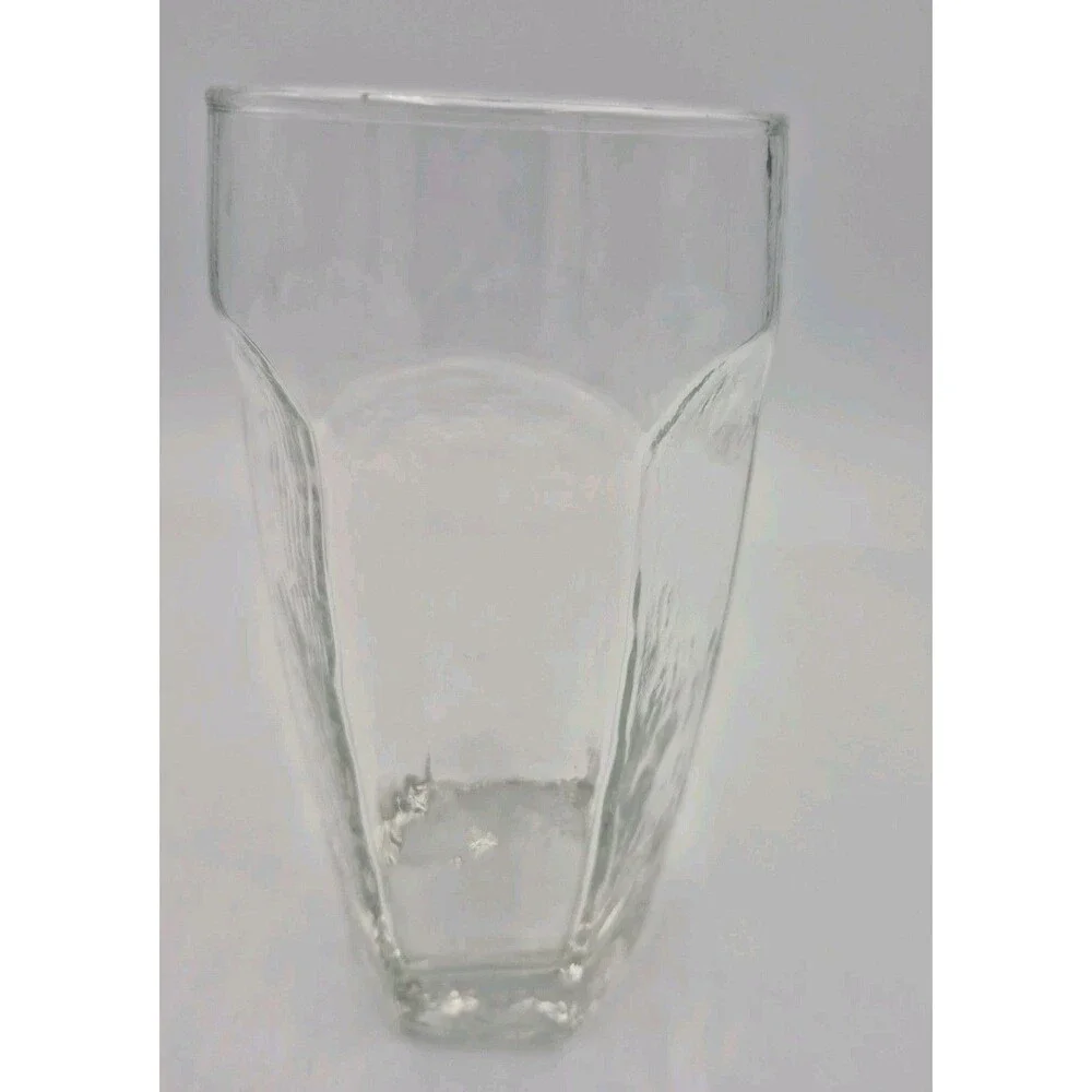 Vintage Libbey Chivalry Clear Textured 16 Oz  Glasses Tumblers Highball 6.125